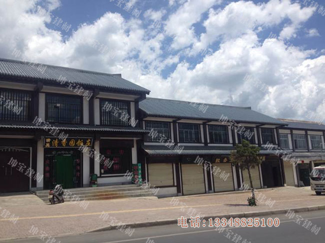 仿古樹脂瓦打造特色旅游復古街區(qū),效果杠杠滴！