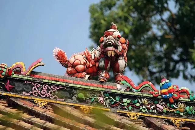 潮州嵌瓷，屋頂生花